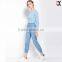 women pants casual funky cropped pants in denim JXA077