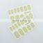 Custom dazzling 3D dark purple mini beads nail art sticker design caviar nail art sticker manicure 14 day nail decals
