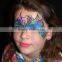 Custom cartoon makeup face mask stickers full face tattoo sticker makeup face painting factory