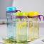 plastic sports bottle with straw/travel bottle/plastic drinking water bottle