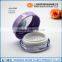 Purple color loose powder jar with mirror