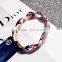 Sweet High Polished Wedding Jewelry Rose Gold Chian Piercing Small Beads Foldover Clasp Fashion Twisty Bracelets For Women