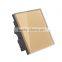 UK 2 gang toughened glass panel smart touch switches for home automation