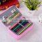 Portable multifunctional plastic pen display case