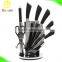 Nice Modern Design Best Quality 8pcs Stainless Steel Sharp Blade Soft Touch Handle Royal Kitchen Knife Set