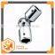 PC-33 90 degree bathroom glass door square tubing clips ,stainless steel shower glass door pipe clamp