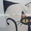 Eco-Friendly Non-Toxic Linen/Cotton fabric home decor square cat pillow