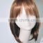 Short straight brown and blond wig football fans wig cartoon wig N335