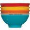 OEM Printing Home & Garden Logo Collapsible Silicone Mixing Bowl For Camping