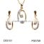 Eiffel Tower Eearrings Necklace Jewelry Set /Rings Necklace Pendant Gold Jewelry Set