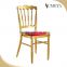 Stackable aluminum upholstered wedding chiavari chair tiffany chairs banquet chairs used hotel furniture