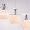 three lights indoor glass round pendant lamp covers,holiday lighting cover