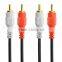 2RCA to 2RCA cable with gold plated 5m