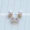 Women's Stud New Fashion White Gold Pearl Earrings