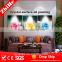 wholesale dropshipping light up led canvas painting handmade fabric flowers oil painting flower for home decor