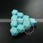 20*20*20mm Painted Color Light Green Wood Beads Polyhedron Beads DIY Findings Supplies 3000045