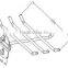 G-713|Iron industrial hook rack|Tools lifting hook|Hanging components and parts hook