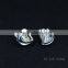 21434 Free shipping Gold plated Earrings Heart Design Crystal Earrings