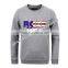 Men's Printed Round Neck Long Sleeve Fleece Sweater