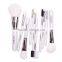 10PCS/set White Handle Professional Cosmetic Facial Makeup Brush Kit Set