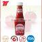 organic and natural color Tomato ketchup in plastic bottle