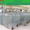Galvanized Steel Folding Rolling Metal Storage Cage,Warehouse Cage