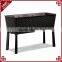S&D Various wire Frame PE Rattan handmade led large rectangle home and garden durable plastic garden pots