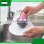 mini plastic hand bowl pot dish clean cleaning brush with steel ball