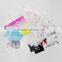 Clear plastic puff drawstring bag for cosmetic