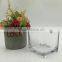 square glass vase, glass candle holder(HLTH-V038)