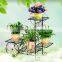 oem decorative wholesale handmade Multiple color Iron flower pot display stand