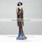 Home decoration living room resin japanese kimono lady figurine