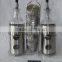 4 Pieces Mat Shinning Stainless Steel Coated salt pepper oil vinegar with metal stand
