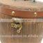 Round Wooden bucket with lid