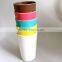 Colored Children Tumbler Cups Biodegradable Bamboo Fiber Drink Mug