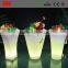 Decoration colored plastic plant pots , plastic led bright color flower pot