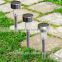 Outdoor Stainless Steel Solar Power 7 Color Changing LED Garden Landscape Path Pathway Lights Lawn Lamp
