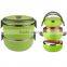 2017 stainless steel colored tiffin storage lunch box With handle
