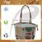 Customize See through PVC/ PP Laminated juco bag with pouch