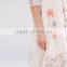 women's Skater Dress With Lace Sleeves and Neon Embroidery