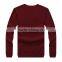 mens wool plain colour standard style o-neck sweater