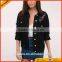 Customized casual women black fashion Copper jacket