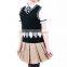 British student girl Khaki Skirt pleated Scotland school children skirt custom