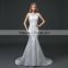 MGOO Hot Sale Customised Mermaid White Lace Wedding Dress Sleeveless Sexy Bridal Dress Underwear 100 Usd Dress