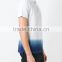 Trend plain white gradient color polo t shirts for mens