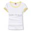 factory new style 95%cotton 5% spandex women's t shirt/custom blank white short sleeve women t-shirts