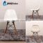 LS-4001 Wholesale Factory Cheap Price Colored Plastic Chair With Wood Eiffel Leg
