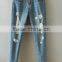 Runwaylover EY0634P 2017 Trendy Sexy Women's Blue Distroyed Holes Ripped Skinny Jeans Denim Pants