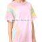 2017 OEM Slouchy Faded Tie-dye Ribbed Neckline Shirt Womens