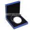 2016 New Arrival Coin Medal Presentation Box Display Case Single Coin Blue Holder with Capsule